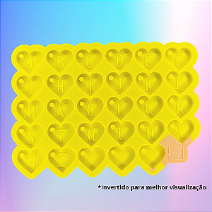 Molde de Silicone MINI Alfabeto com Inicial