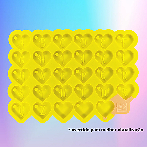 Molde de Silicone MINI Alfabeto com Inicial