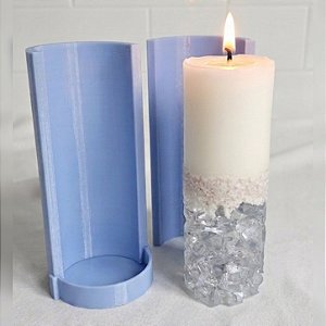 Molde Velas Finas - Lembrancinhas Impressão 3D - 4cm Circunferência - 2 Lados Iguais