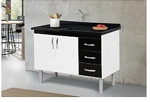 BALCAO RORATO COZINHA TOQUIO 116,2cm PR