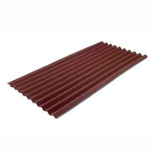 TELHA ECOLOGICA ONDULINE STILO VERMELHA 200 X 96 CM