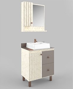 BALCAO SAO JOAO RIVIERA 0.65 (3PC) - VOLAKAS C/ TAUPE