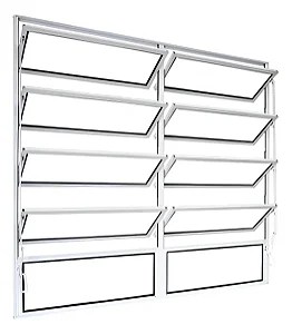 JANELA BR 4F 1,00x1,20 C/BAS ALUMI STRIKE