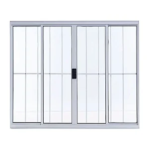 JANELA BR 4F 1,00x1,20 S/BAS ALUMI STRIKE(COM GRADE)