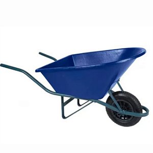 CARRINHO METASUL 90 LTS AZUL CACAMBA PLASTICA