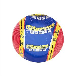 ROLO CABO FLEXICOM 1 X 04,0 MM VERMELHO 100M - COBRECOM