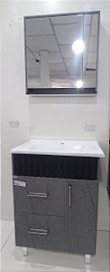 BALCAO KIT LAORE 0.60 (3PC) - BASALTO C/ PRETO - SAO JOAO