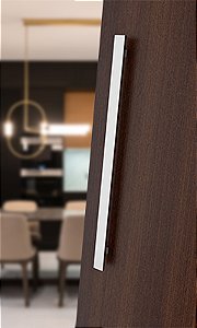 PUXADOR ALUM BARRA DUPLO RETO 800MM ESCOVADO