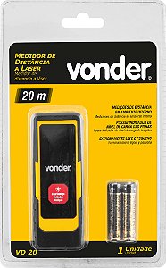 MEDIDOR DISTANCIA LASER 20M VD20 - VONDER