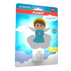 LUZ NOTURNA LED - 3000K-1W- BIVOLT - AVANT "ANGELO"