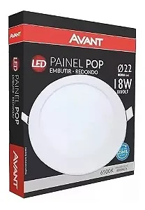 PAINEL LED EMBUTIR RED. 18W 6500K - AVANT