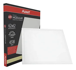 PAINEL LED EMBUTIR MOD 625X625 4000K 45W - AVANT