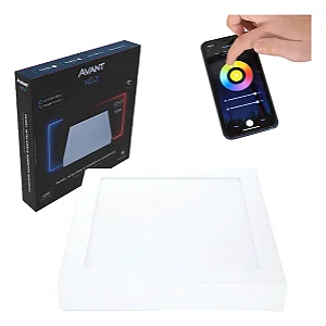 PAINEL LED NEO SOBREPOR QUAD.22CM 18W - AVANT