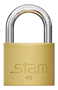Cadeado 40 Mm Latao Macico Stam Dourado