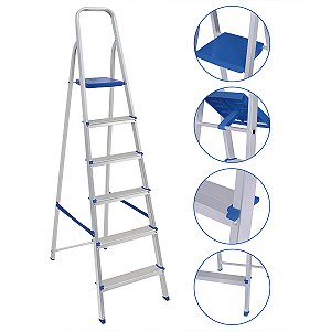 ESCADA ALUM.MOR-6D - USO DOMESTICO