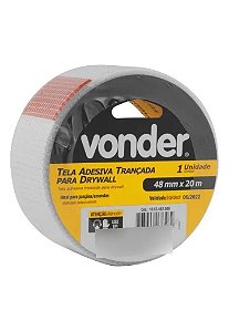 TELA TRANCADA P/DRYWALL  48MMX20M VONDER