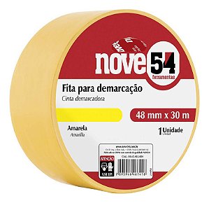 FITA DEMARCACAO AM ADESIVA 48MMX30M - NOVE54