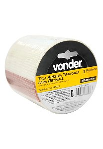 TELA TRANCADA P/DRYWALL 100MMX20M VONDER