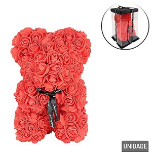 Urso Teddy Flowers Vermelho