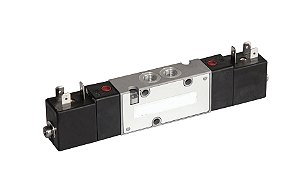 Válvula V60 series, duplo solenoide, G1/8, 5/2 bobina 220v Código: V60A511A-A219C