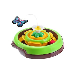 Brinquedo interativo para Gatos cat spin verde
