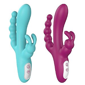 Vibrador Trio Completo 12 Modos de Vibrações Recarregável