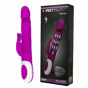 Vibrador Vai e Vem 12 Modos de Vibrações Recarregável