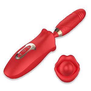 Vibrador Boca Vai e Vem 10 Modos de Pulsação na Boca 10 Modos de Vai e Vem Recarregável