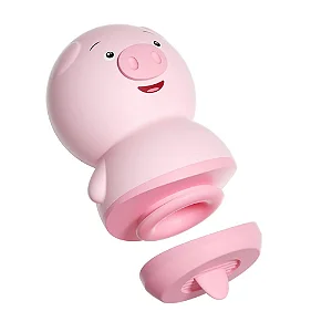 Vibrador Porquinho 02 em 01 06 Modos de Vibrações Recarregável