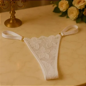 Calcinha em Tule com Bordado