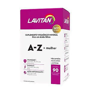 Polivitamínico Lavitan A-Z Mulher com 90 cps