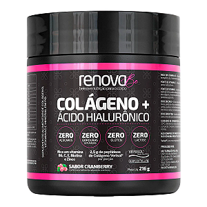 Colágeno Renova Be Ácido Hialurônico Cranberry 216g