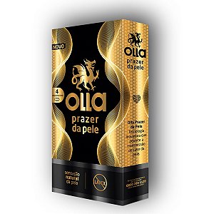 PRESERVATIVO OLLA PRAZER DA PELE COM 4 UNIDADES