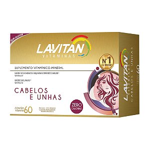 Lavitan Hair C/60 Cápsulas Vitamina Para Cabelos E Unhas