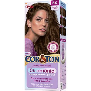 Tintura Cor&Ton  0% Amônia 5.0 - Castanho Claro
