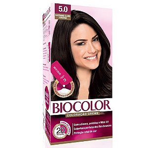 Tintura Biocolor Kit Creme 5.0 Castanho Claro Luxuoso