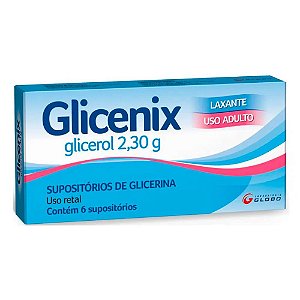 Glicenix 2,30G 6 Supositorios Uso Adulto