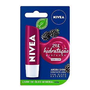 Protetor Labial Amora Shine Nivea 4,8g