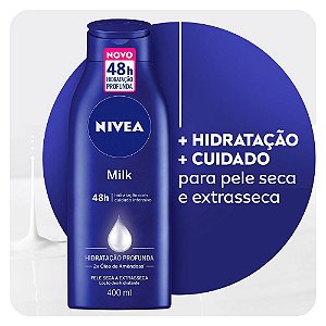 Loção Hidratante Corporal Nivea Milk Hidratação Profunda Pele Seca- 400ml