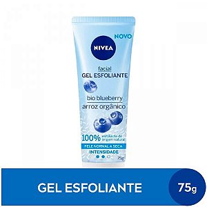 Gel Esfoliante Facial Nivea Refrescante Bio Blueberry Pele Normal a Seca com 75ml