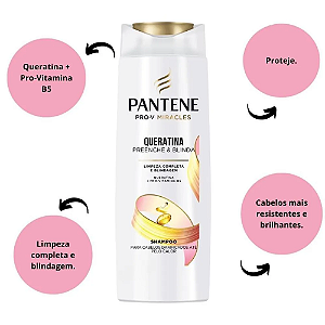 Shampoo Pantene Queratina 175ml