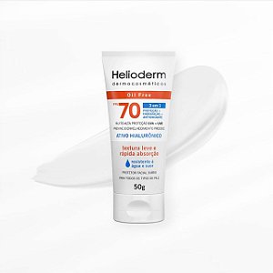 HELIODERM PROTETOR SOLA  FACIAL FPS70 SEM COR