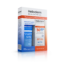 Kit Helioderm protetor solar Fps 50 Facial 50g + Sabonete Liq. 50ml