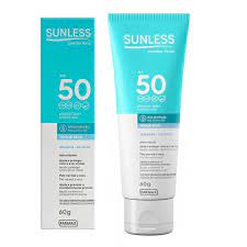PROTETOR SOLAR FACIAL SUNLESS SEM COR FPS 50 COM 60G