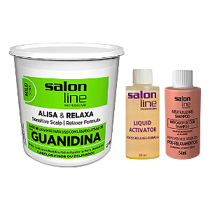 Alisante  Salon  Line Guanidina Cabelos Finos E Delicados  215