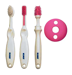 Kit Higiene Dental Kuka Rosa +3 Meses