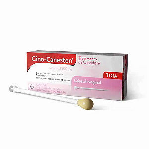 Gino Canesten Cápsula Vaginal 500mg - 1 Unidade + 1 Aplicador