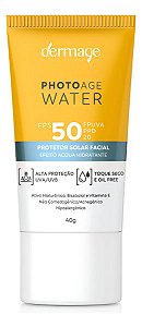 Protetor Solar Facial Photoage Dermage Water Fps 50 40gr