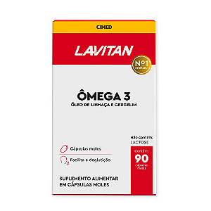 Lavitan Ômega 3 com Linhaça e Gergelim 90 cps