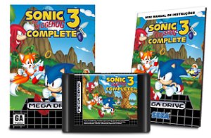 Cartucho Reprô Sonic 3 Complete P/ Mega Drive - Retro X